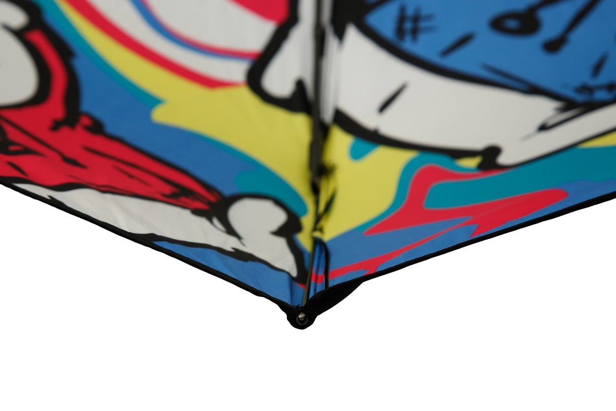 Automatic Telescopic - Monetto - Single Layer Canopy - Double Sided Print